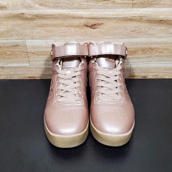 Fila Vulc 13 Metallic Rose Gold Sneakers Women's Size 7 - Picture 6 of 11